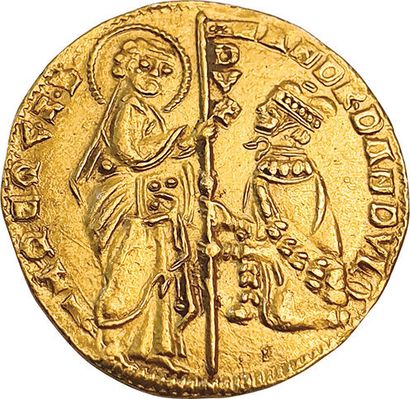 null Italy. Venice. Andrea Dandolo. 1343-1354. Gold ducat. 3,55grs. Paolucci 29....