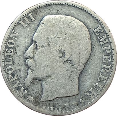 null 2 Francs 1856 D. Lyon. F.262/8. 288694 ex. Rare ! B+