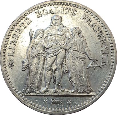 null 5 Francs Hercule 1849 A. Paris. F.326/5. SUP