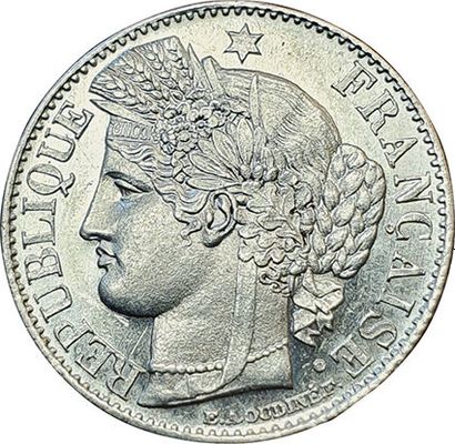 null 50 Centimes Cérès 1850 A. Paris. F.184/2. SPL