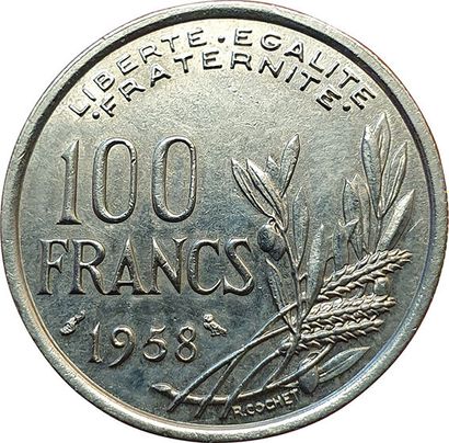 null 100 Francs Cochet 1958. Diff. Owl. F.450/13. SUP