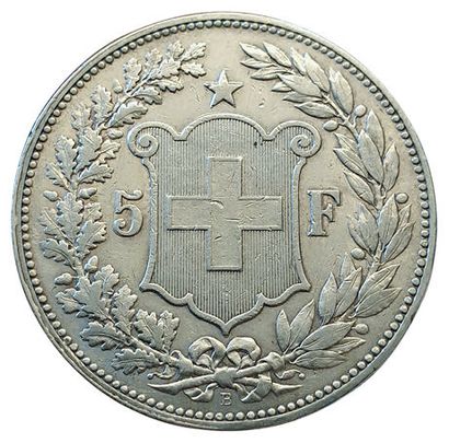 null 5 Francs 1891 B. 150000 ex. Km.34. TTB