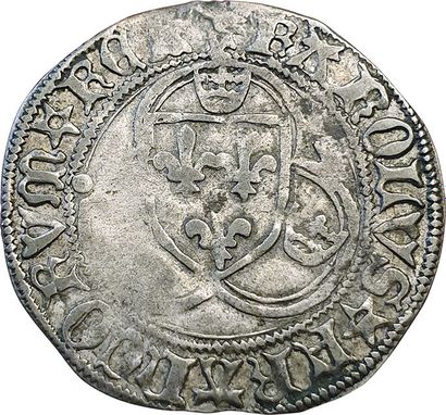 null Charles VIII. 1483-1498. Blanc à la couronne. Tournai (Point 16e). 2,78grs....