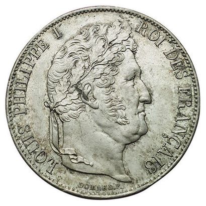 null 5 Francs tête laurée 2e type. 1847 A. Paris. F.325/14. Autre ex. SUP