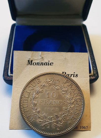 null 10 Francs Hercule 1965. Gad.183.P1. 500 ex. Dans sa boite MDP. FDC