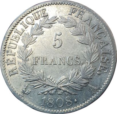 null 5 Francs 1808 A. Paris. F.306/2. TTB+
