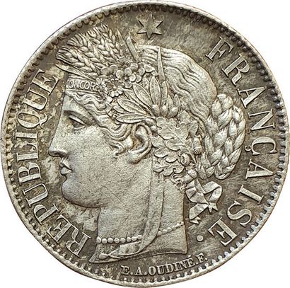 null 1 Francs Cérès 1849 A. Paris. F.211/1. SUP à SPL