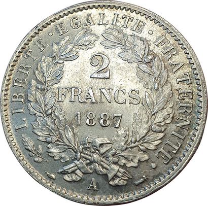 null 2 Francs Cérès 1887 A. Paris. F.265/13. SPL