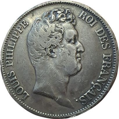 null 5 Francs tête nue. 1830 A. Paris. Sans le I. Tr. En relief. F.314/1. Rare. Autre...