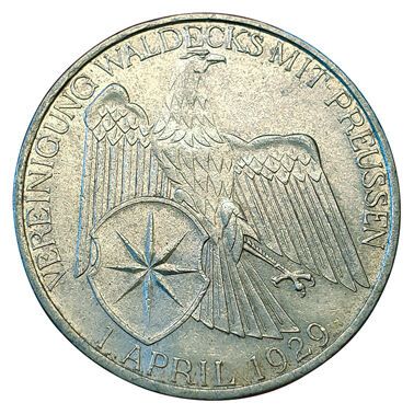 null République de Weimar. 3 Mark 1929 A. Km.62. SUP