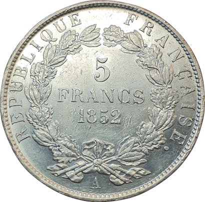 null 5 Francs 1852 A. Paris. F.329/1. SUP