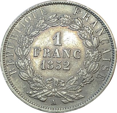 null 1 Franc 1852 A. Paris. F.212/1. qSUP