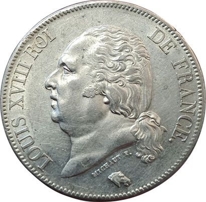null 5 Francs 1822 A. Paris. F.309/67. Quelques hairlines sinon SUP