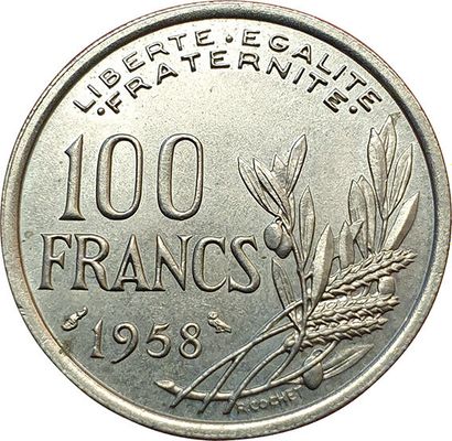null 100 Francs Cochet 1958. Diff. Chouette. F.450/13. SUP