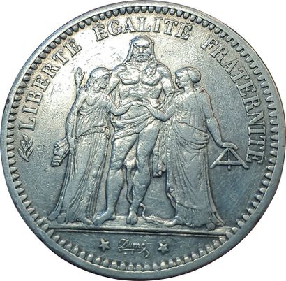 null The Commune. 5 Francs Hercules 1871 A " Camelinat ". F.334/3. TTB