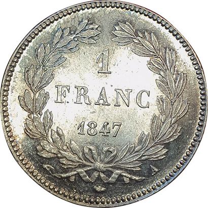 null 1 Franc. 1847 A. Paris. F.210/110. SUP