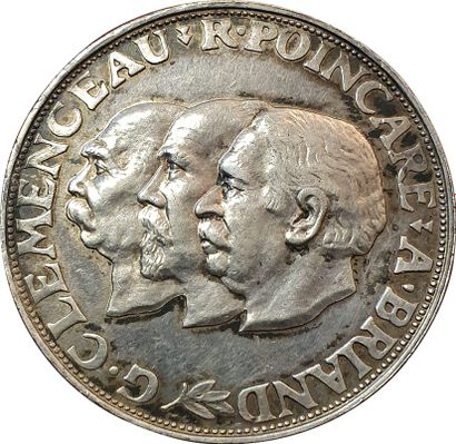 null Module of 20 Francs Clemenceau, Poincaré, Briand. 1929. Arg. 19,8grs. Maz.2622....