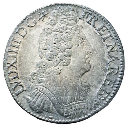 null Louis XIV. Ecu de Béarn aux trois couronnes. 1710 Pau.30,39grs. Gad.230 ( R...