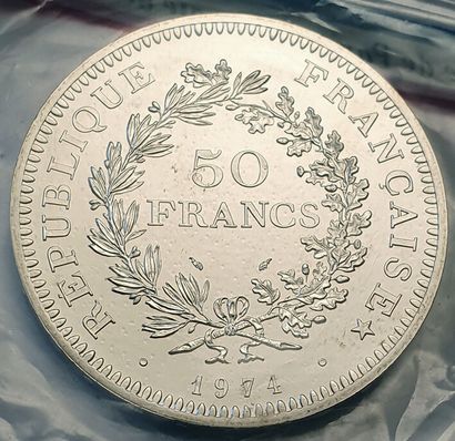 null 50 Francs Hercule 1974. Gad.E.223.4. Dans sa pochette scellée MDP. FDC