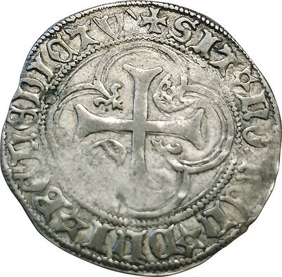 null Charles VIII. 1483-1498. Blanc à la couronne. Tournai (Point 16e). 2,78grs....