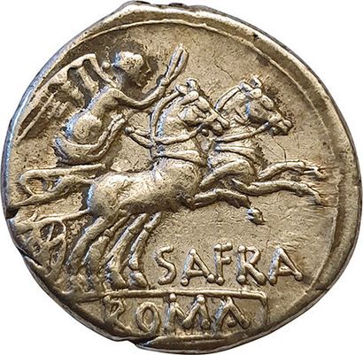 null Afrania. Spurius Afranius. 150 B.C. Denarius. 4,1grs. Bab. (Afrania) 1. qSU...