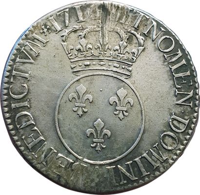 null Louis XV. 1715-1774. Ecu Vertugadin. 1716 A. Paris. Flan neuf. 30,49grs. Gad.317...