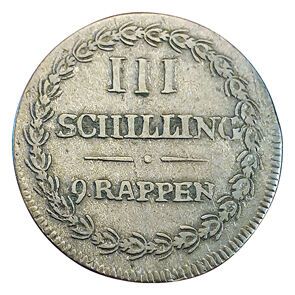 null Canton de Glarus. 3 Schilling 1808. Km.14. TTB