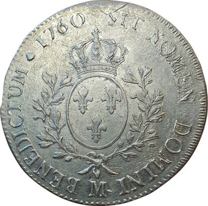 null Louis XV. Ecu au bandeau. 1760 M. Toulouse. 29,32grs. Gad.322 (R2). Tirage « Peu »....