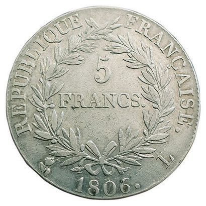 null 5 Francs 1806 L. Bayonne. F.304/7. TTB+