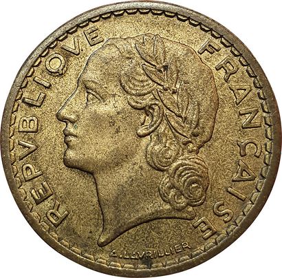 null 5 Francs Lavrillier 1947. Bronze Alu. F.337/9. Rare ! qTTB