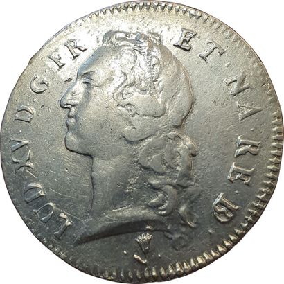 null Louis XV. Ecu de Béarn au bandeau. 1753. Pau. 29,12grs. Gad.322a (R2). 114636...