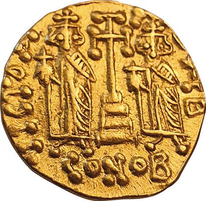 null Constantin IV Pogonatus. 668-685. Solidus. Constantinople. Ratto 1647v. 4,3grs....