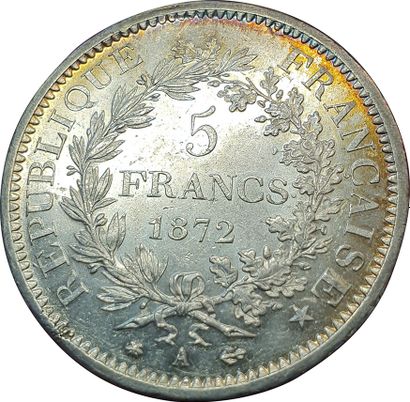null 5 Francs Hercules 1872 A. Paris. F.334/6. SUP