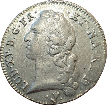 null Louis XV. Ecu de Béarn au bandeau. 1753. Pau. 29,11grs. Gad.322a (R2). 114636...