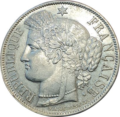 null 5 Francs Cérès 1851 A. Paris. F.327/7. SUP