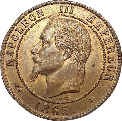 null 10 Centimes 1863 A. Paris. F.134/8. SPL