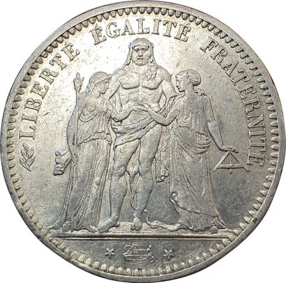 null 5 Francs Hercule 1848 BB. Strasbourg. F.326/2. TTB+