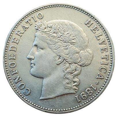 null 5 Francs 1891 B. 150000 ex. Km.34. TTB