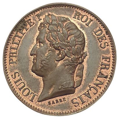 null Essai de 5 centimes, refonte des monnaies de cuivre. N.D. Paris.5,04grs. 26mm....