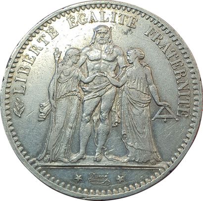 null 5 Francs Hercule 1878 K. Bordeaux. F.334/23. SUP