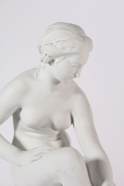 null In the taste of Sèvres

After PRADIER

"Bathing girl

Subject in cookie

Circa...