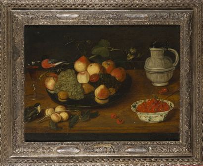 null DANS LE GOUT DE Pieter BINOIT

Nature morte aux fruits, verre de vin, pichet...