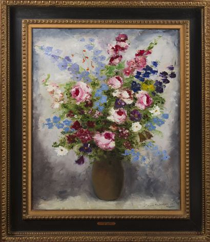 null Jacques MG DUNOYER (1933-2000)

Fleurs dans un vase, 1972

Huile sur toile,...
