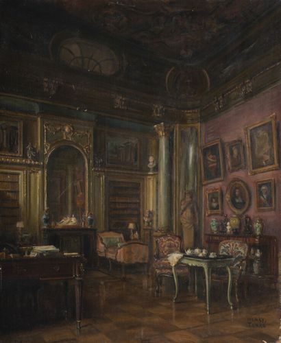null Henry TENRE (1864-1926)

Intérieur Louis XIV

Huile sur toile, signée en bas...
