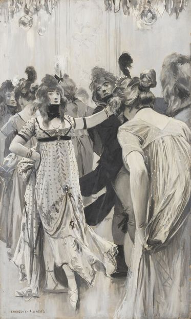 null François FLAMENG (Paris, 1856 - 1923)

Incroyables et Merveilleux. Un Bal sous...