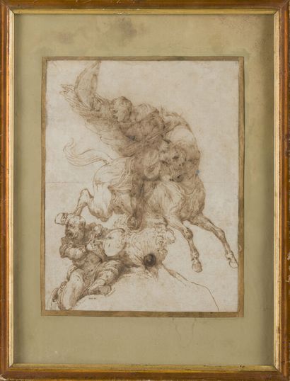 null ITALIAN NEOCLASSICAL SCHOOL

Rider charging with a drummer

Pen and brown ink.

22...