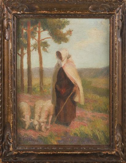 null Edmond TAPISSIER (1861-1943)

Shepherdess

Oil on canvas, signed lower left.

36...