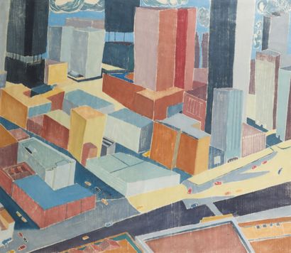 null Aline FELDMAN (Née en 1928)

Perspective urbaine

Deux gravures sur bois couleurs...