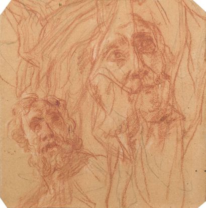 null 18th CENTURY SCHOOL

Two studies of a man looking up

Sanguine on black pencil...