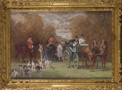 null Alfred de MOLINS (XIXth)

Drivers and carriage, 1875

Gouache, signed and dated...